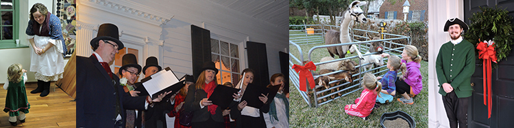 A Christmas Stroll Through the Past at Burgwin-Wright Christmas Stroll collage
